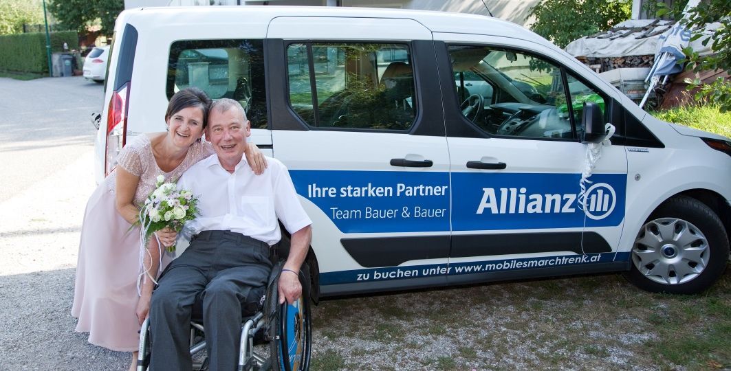 Zur Hochzeit mit rollstuhlgerechtem Carsharing